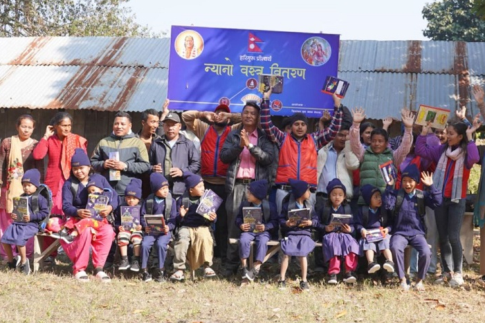 Warm clothes for students in cold weather