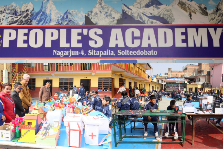 People's Academy held Science and Art Exhibition